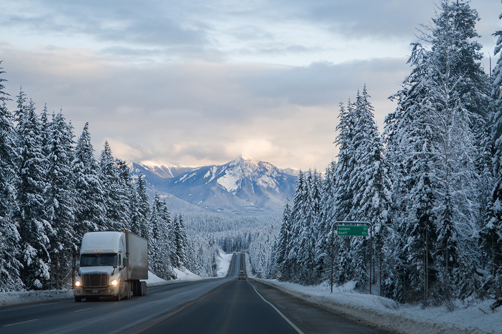 trucking in winter