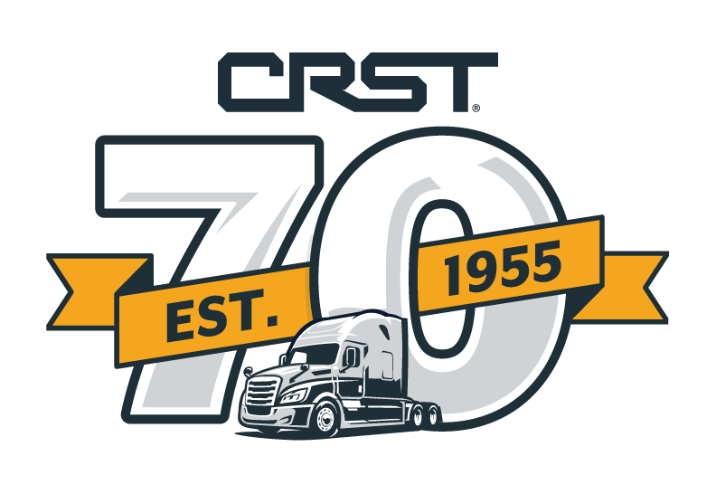 CRST 70th logo blue CRST